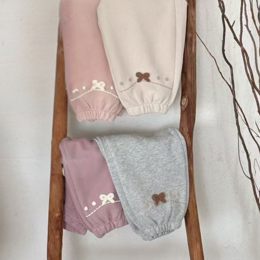 Bow-Trim Cozy Sweatpants