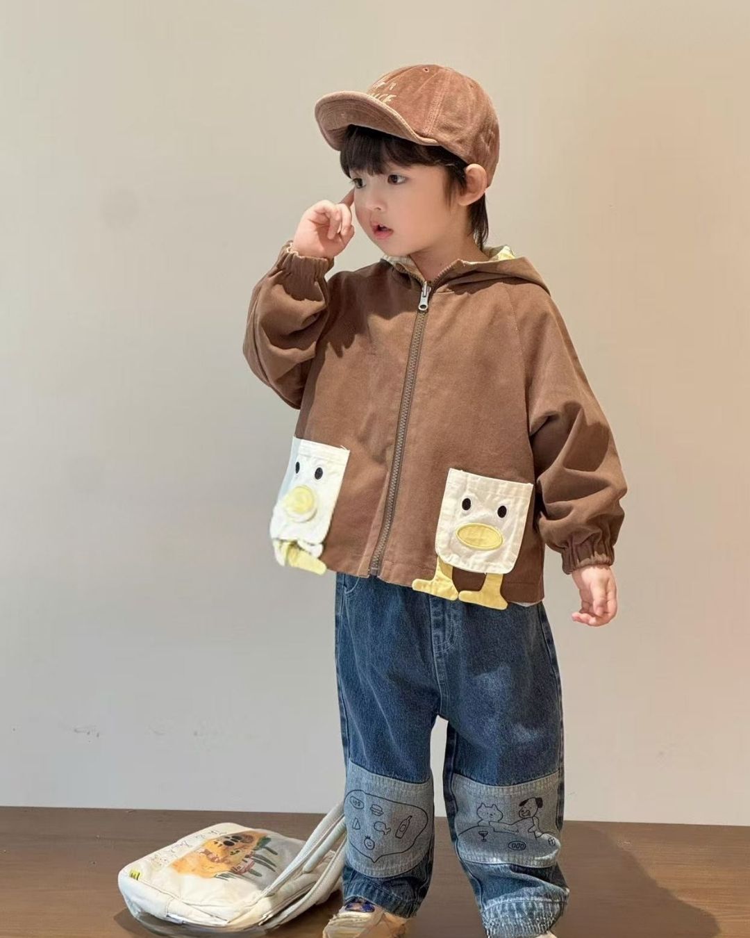 Reversible Duck & Rocket Hoodie Jacket