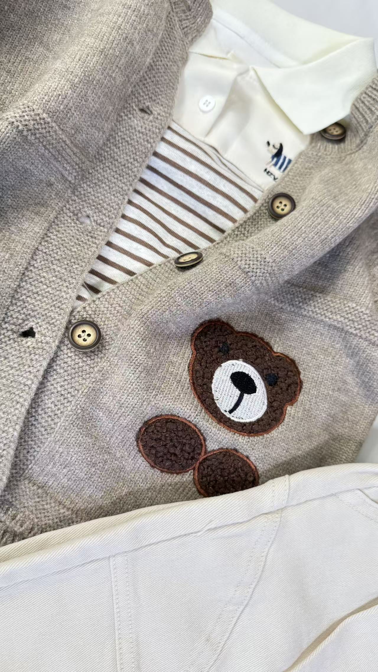 Teddy Pocket Knit Cardigan