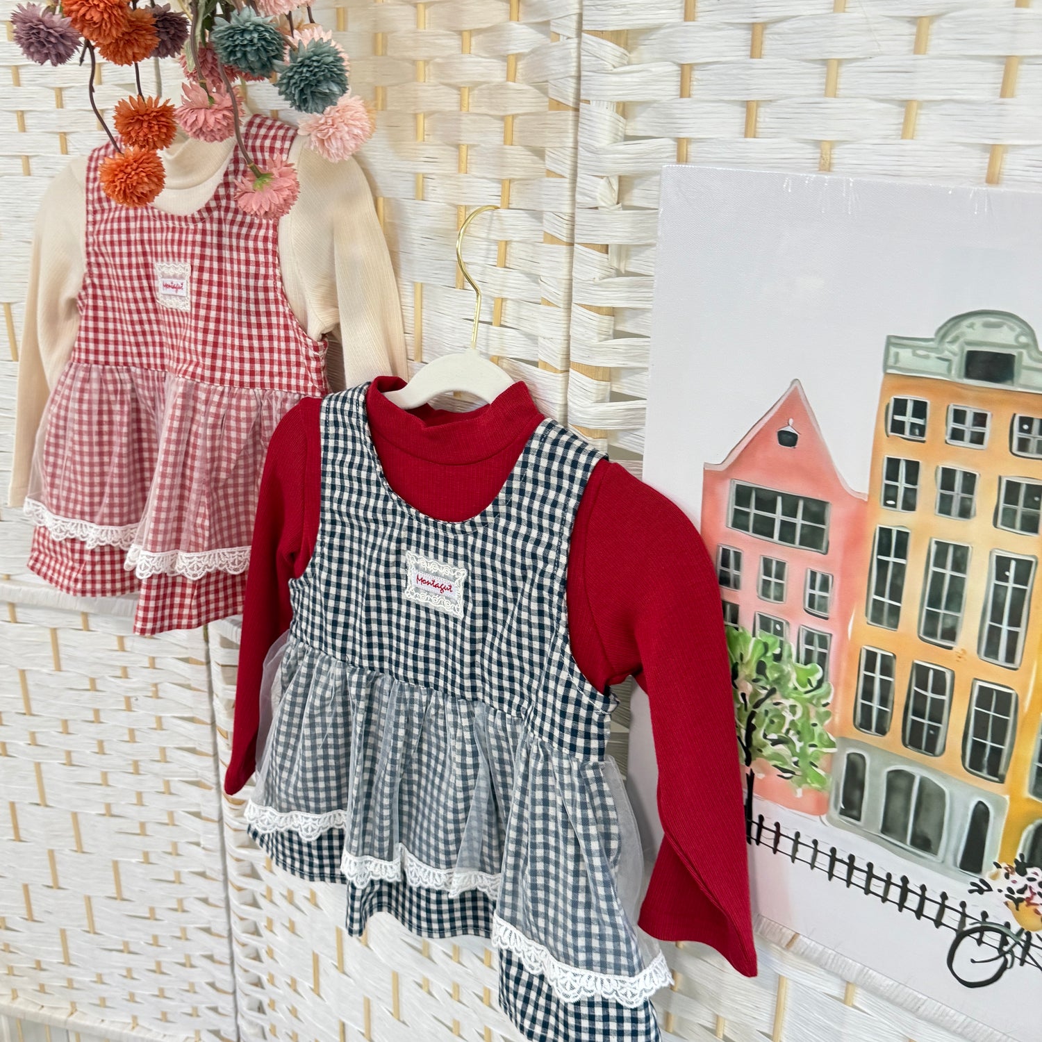 Gingham Layered 2-pcs Top