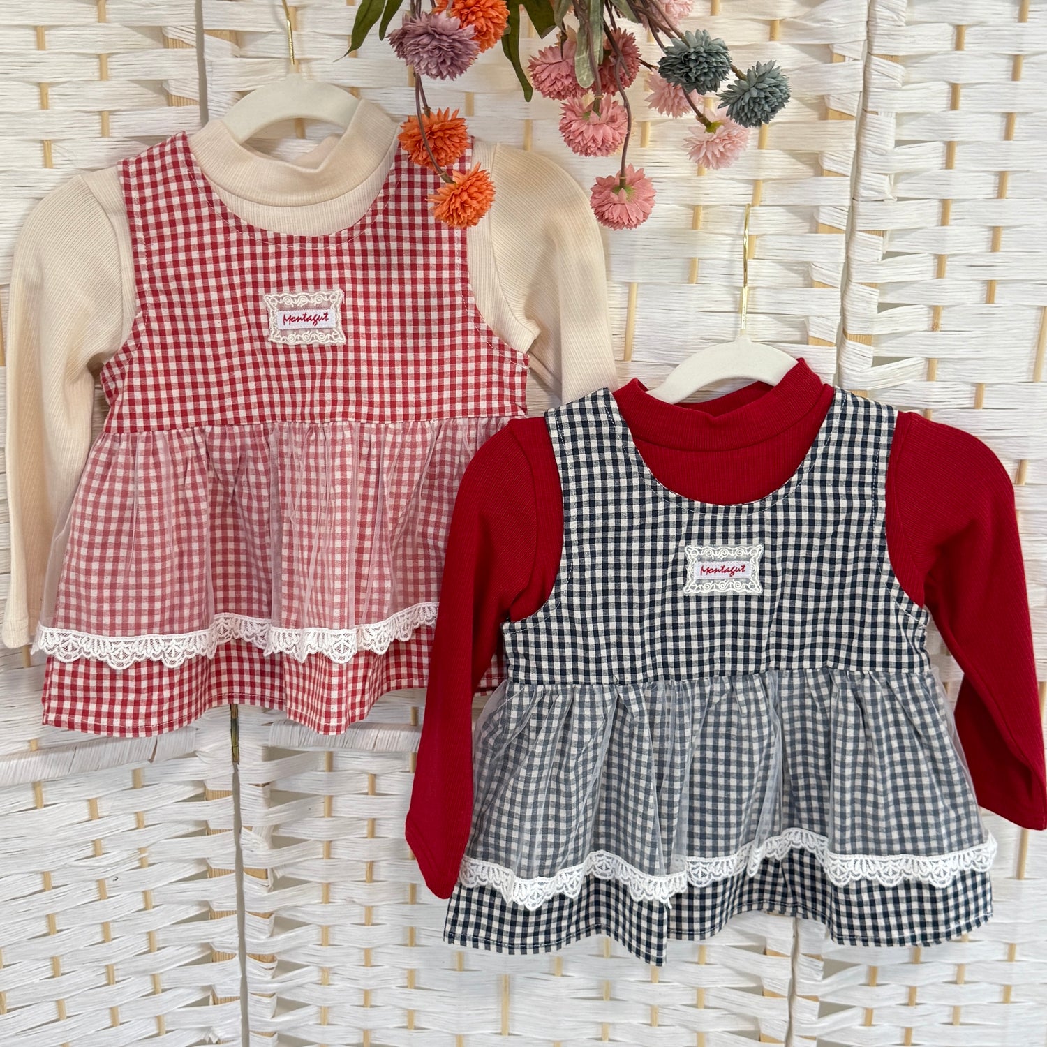 Gingham Layered 2-pcs Top