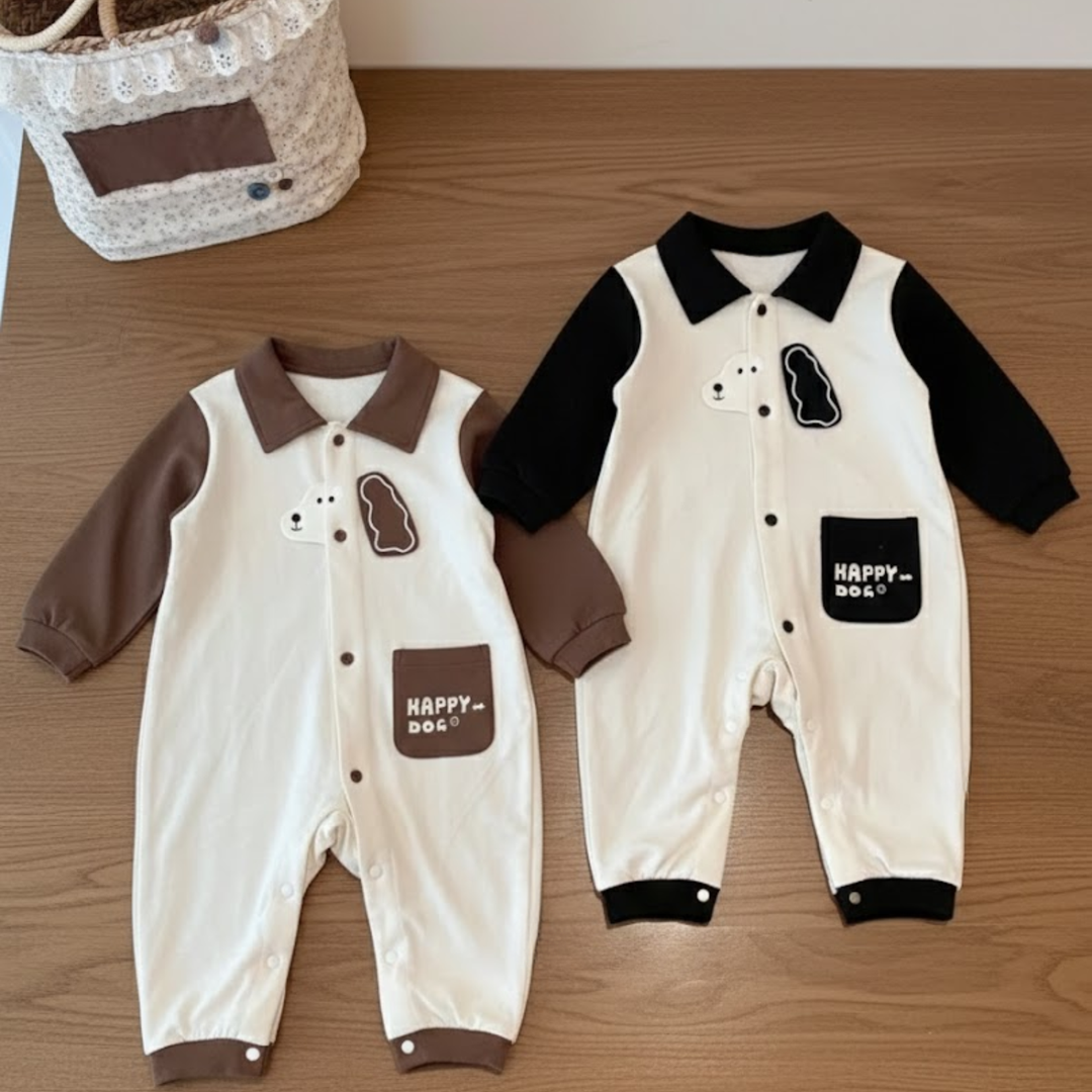 Happy Dog Color Block Jumpsuit