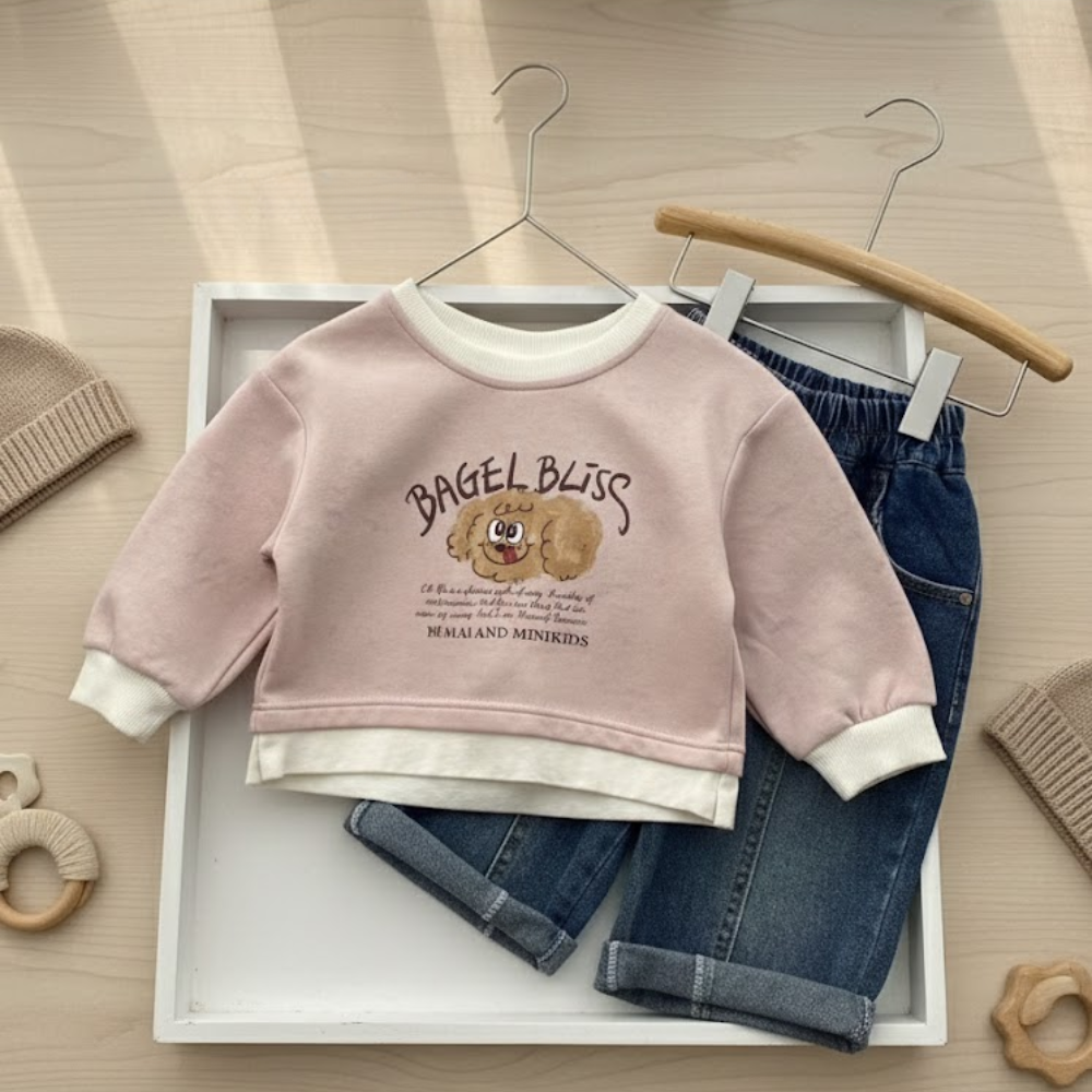 Fluffy Puppy Pink Sweatshirt