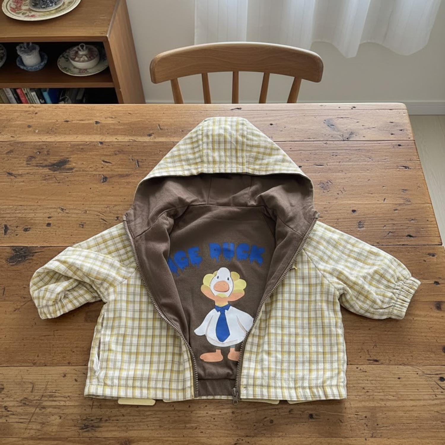 Reversible Duck & Rocket Hoodie Jacket