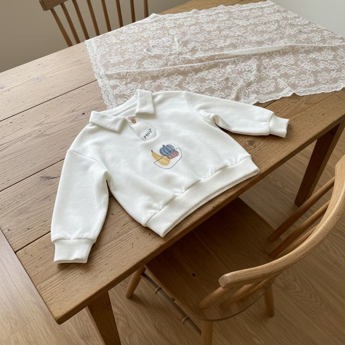 Little Orchard Collared Pullover