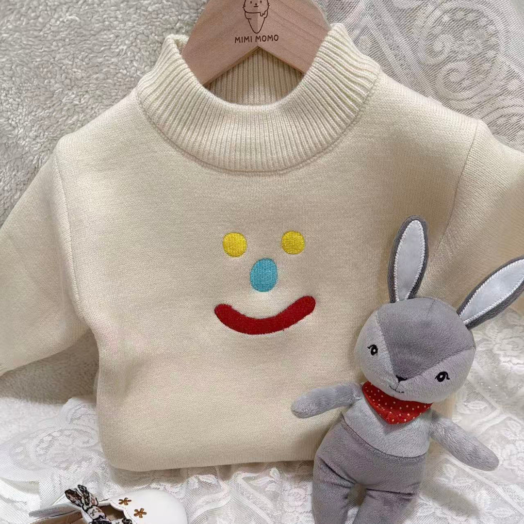 Smiley Face Knit Sweater