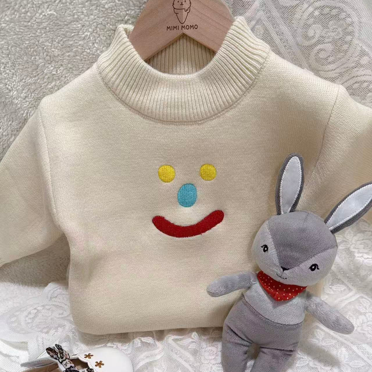 Smiley Face Knit Sweater