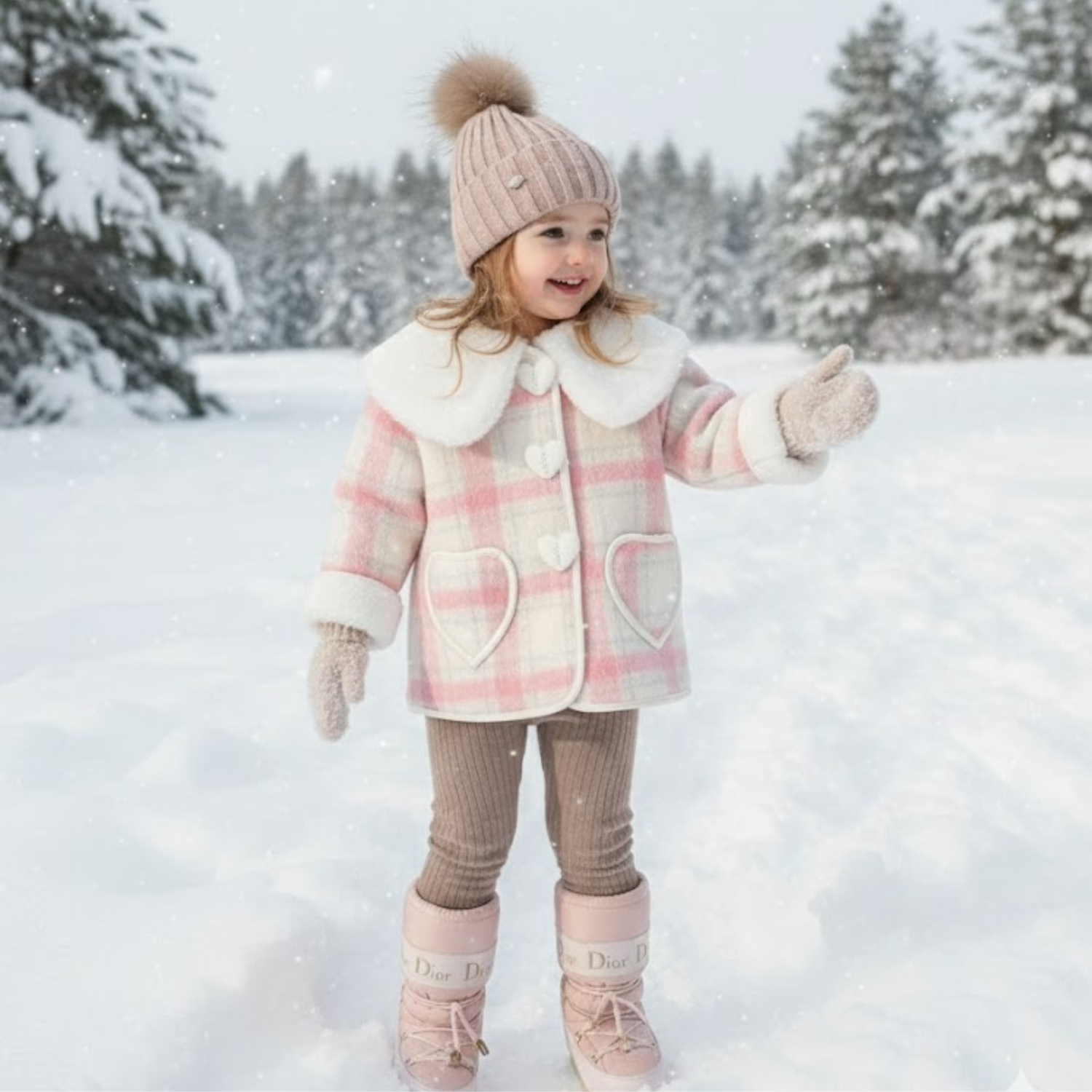 Sweetheart Plaid Fleece Coat