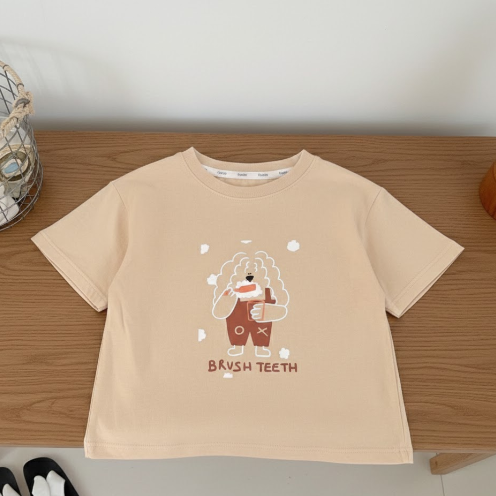 刷牙小狗 T 卹