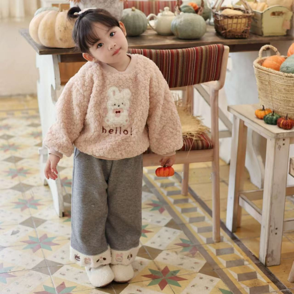 Blush Bunny Sherpa Pullover