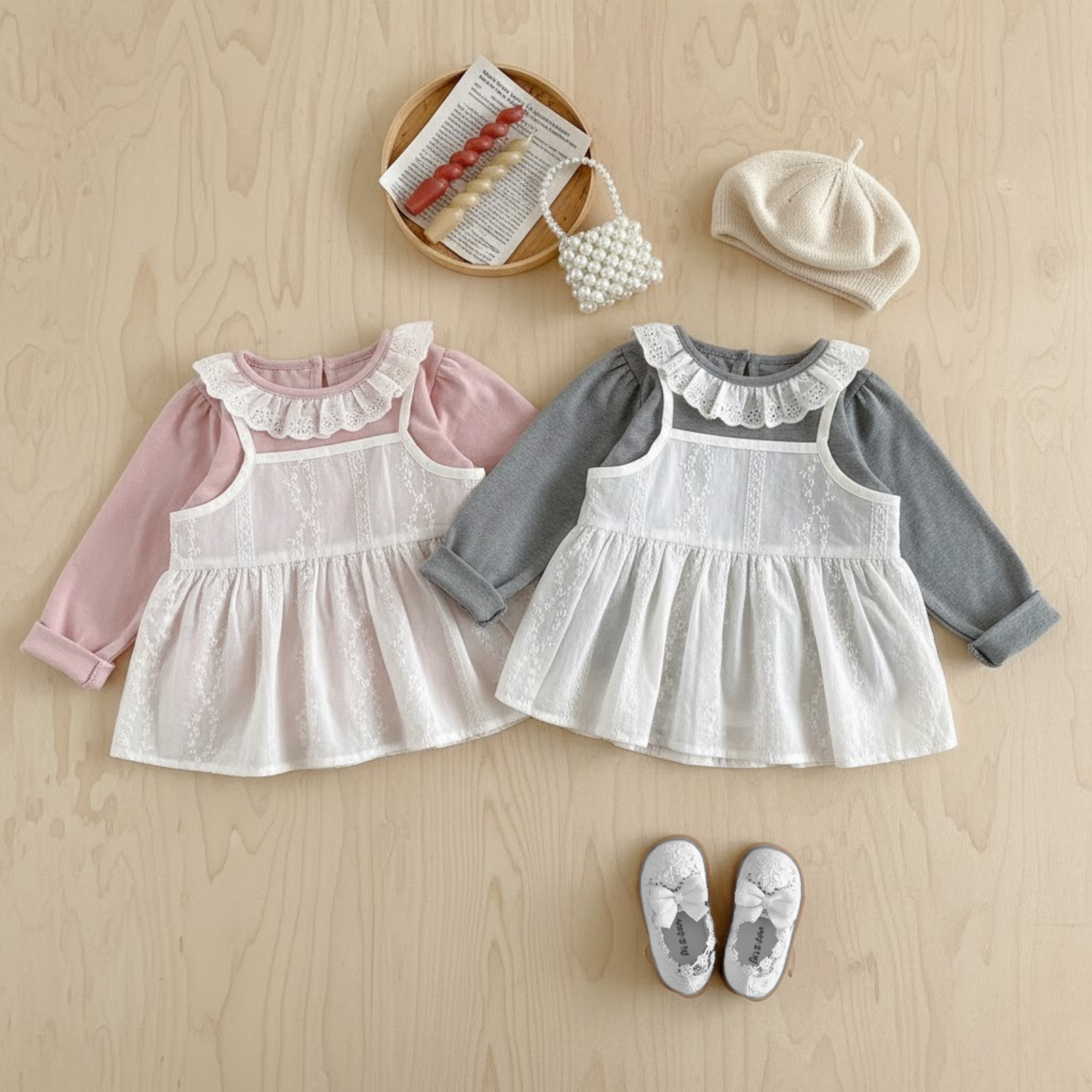 2-Piece Lace Layered Top