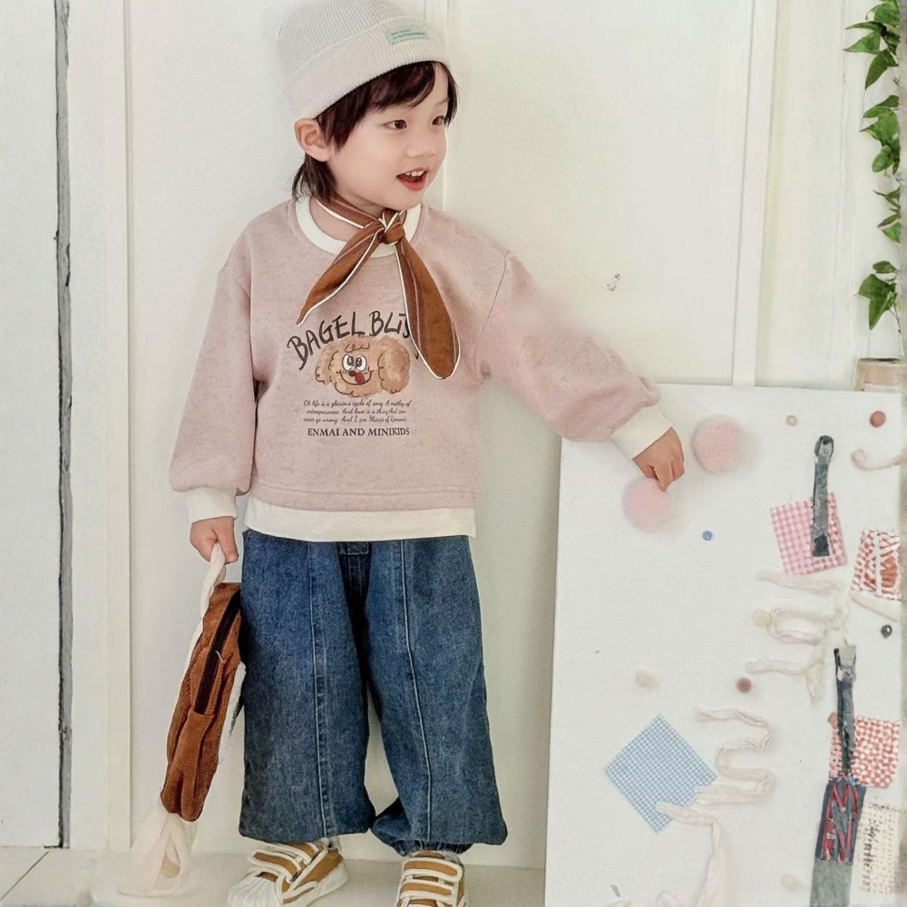 Fluffy Puppy Pink Sweatshirt