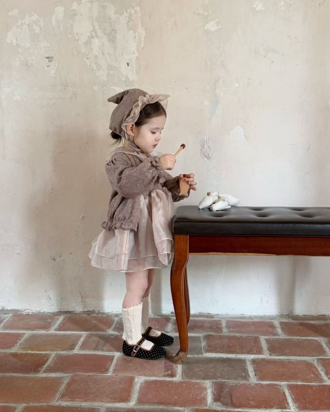Vintage Ruffle Tulle Dress