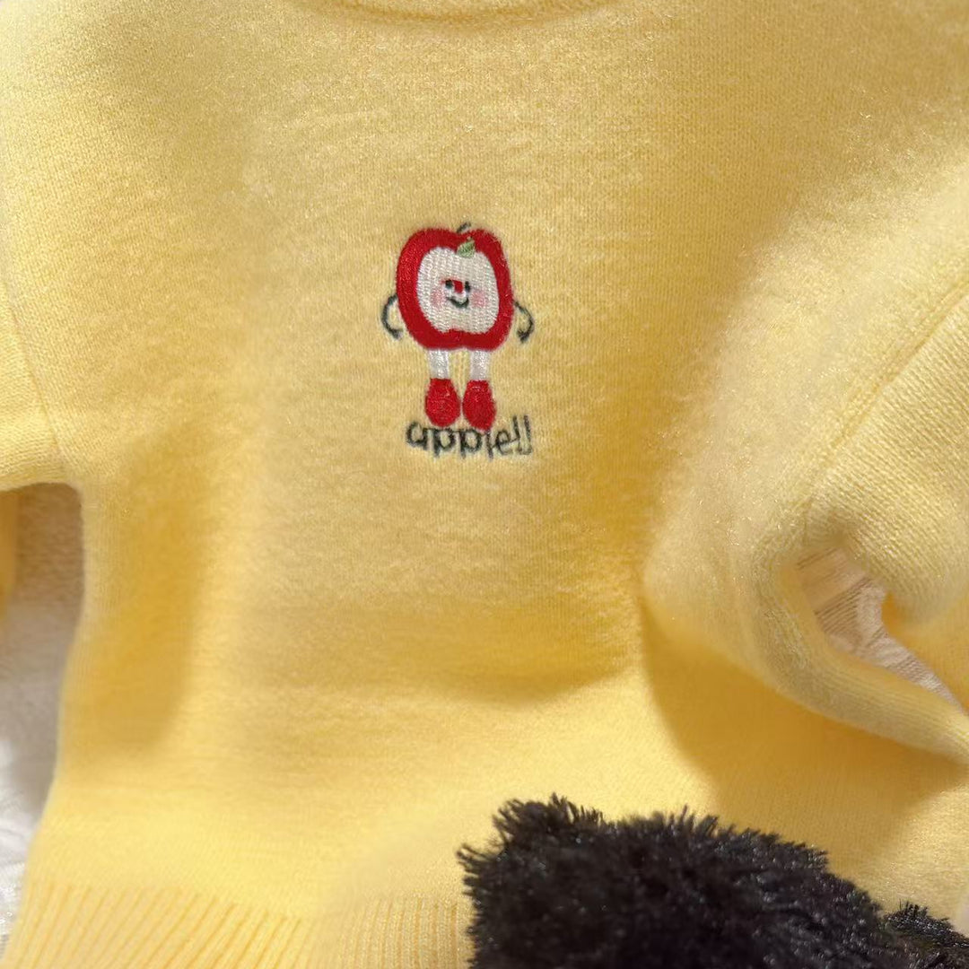 Apple Smile Knit Sweater
