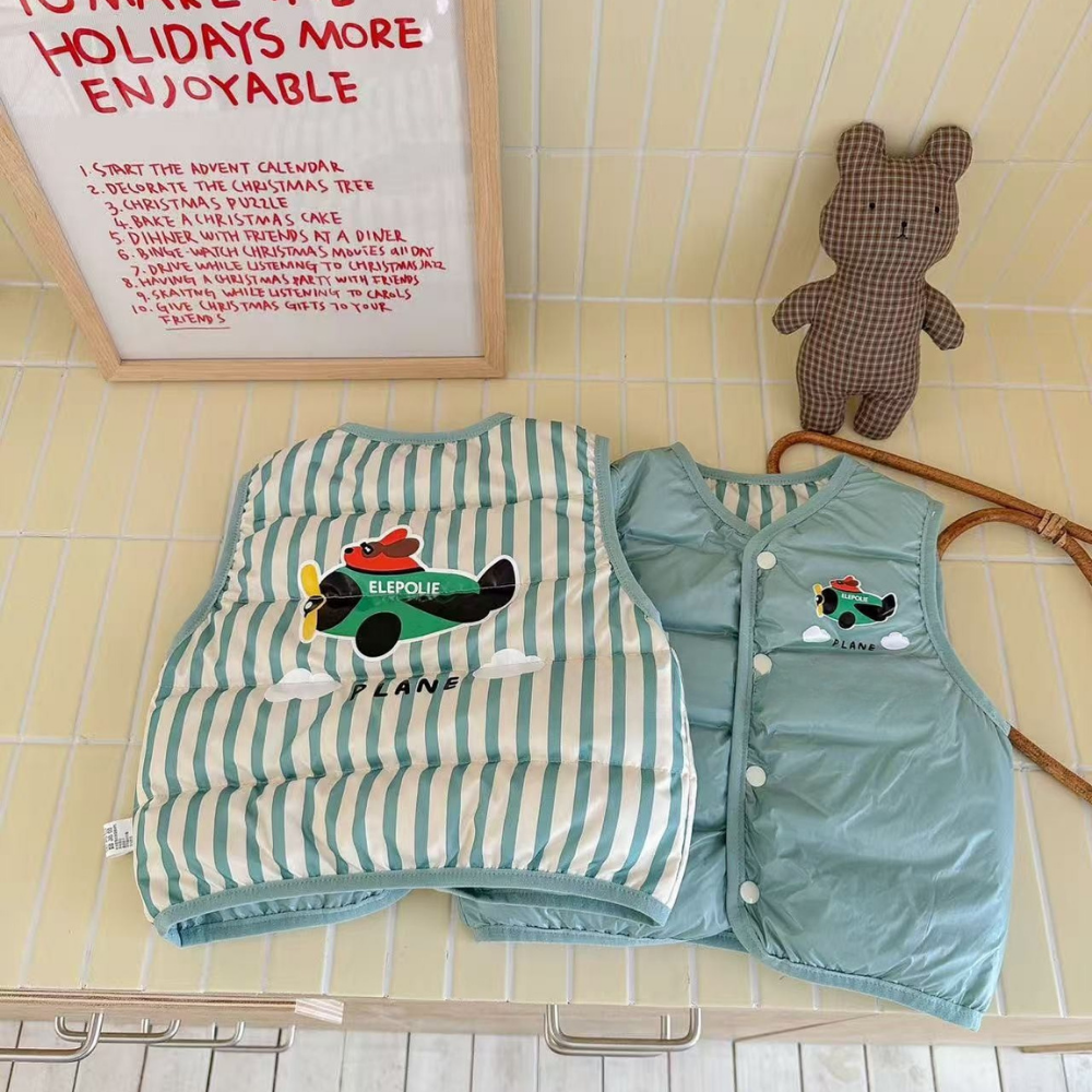 Little Pilot Reversible Puffer Vest