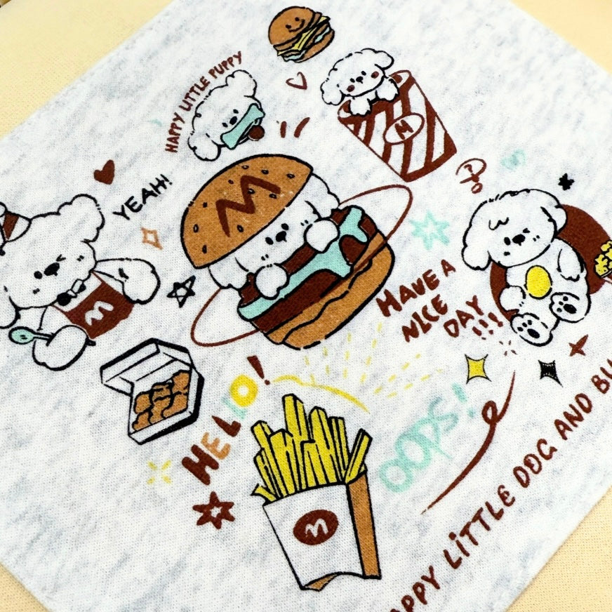 Happy Dog & Burger Sweatshirt Set