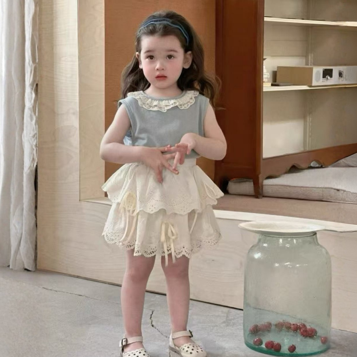 法式花園鏤空套裝