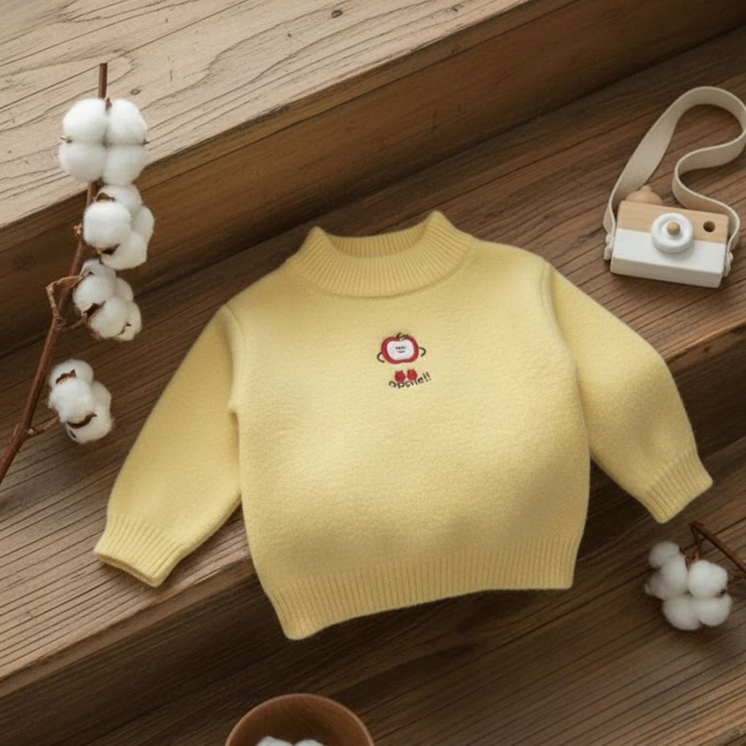Apple Smile Knit Sweater