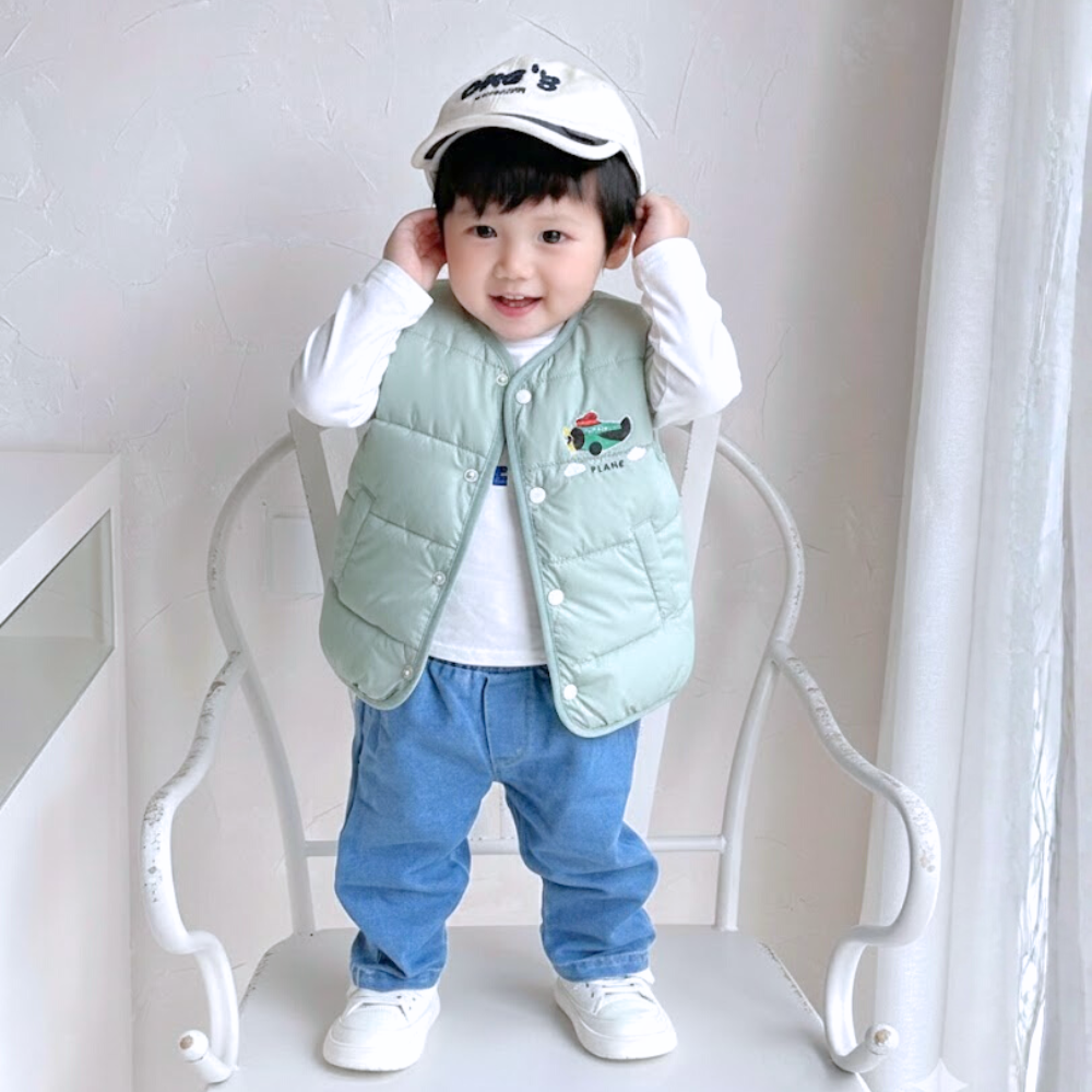 Little Pilot Reversible Puffer Vest