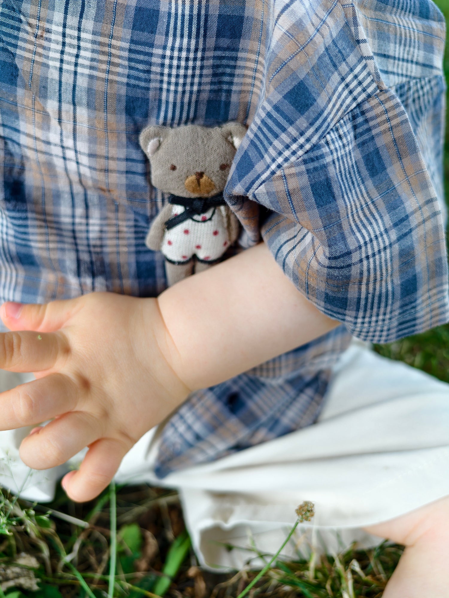 Japanese Plaid Bear Set