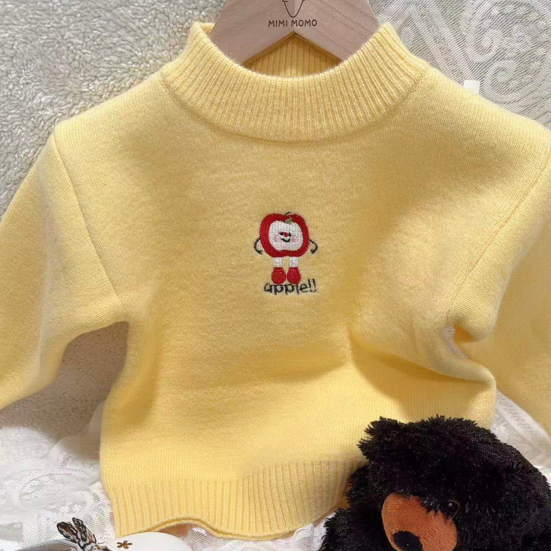 Apple Smile Knit Sweater